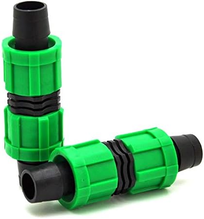 (50-Pack) Drip Irrigation Tubing Coupling - 1/2" Universal Perma Connector Barbed Locking Fitting - Fits All Brands 16-17mm Drip Tape & Tubing (50, Coupling) - Image 2