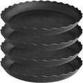 4 Pack of 18 inch Plant Saucer Plant Tray, Plastic Plant Saucer, Heavy Duty Plant Tray for Pots, Plant Saucers for Indoors Planter, Garden Water Plate Bowls for Gallon Grow Bags (Black) by Unknown