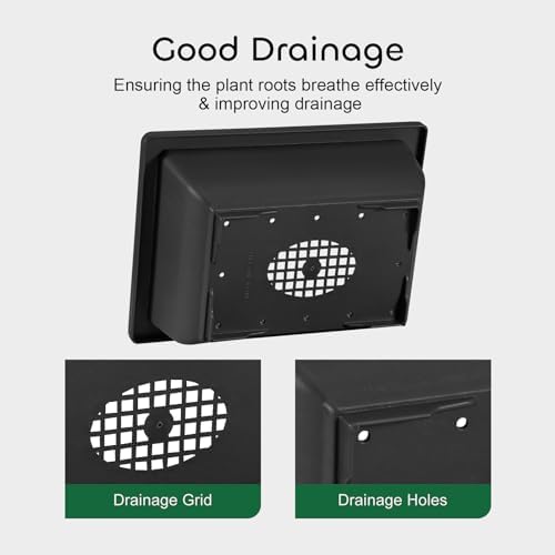 GROWNEER 3 Pack 6.5 Inch Bonsai Pots with Drainage Trays & 1 Repotting Mat - Image 2