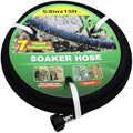 Taisia 5/8" Soaker Hose 15 ft Round Rubber Garden Soaker Hoses, Heavy Duty Drip Hose for Watering Irrigation, Water Seeper Soaker Hoses for Garden, Lawn and Plants by Taisia