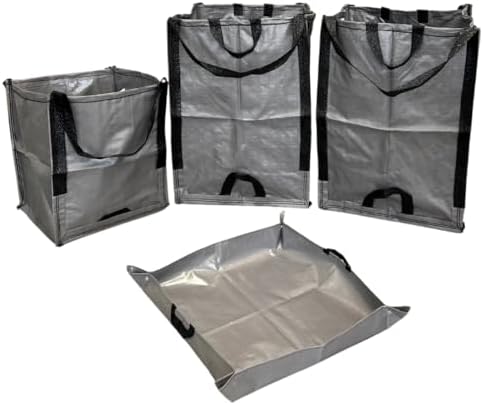 DURASACK 4-Piece Heavy Duty All-Purpose Tote Bags and Potting Mat by DURASACK