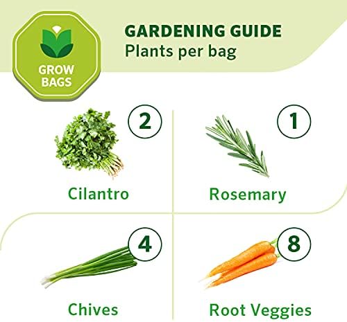 Coolaroo 2-Pack 2 Gallon Heavy Duty Plant/Vegetable/Herb/Fruit Breathable Fabric Planter Pot Grow Bags with Handles, Brick - Image 4