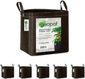 GeoPot 7 Gallon Fabric Grow Bags with Handles - 5-Pack - Black - Indoor/Outdoor - Aerated Fabric Pots for Vegetables, Herbs, Flowers & Houseplants by GeoPot