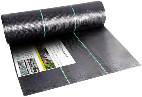 Weed Barrier Fabric Landscape Driveway Fabric Heavy Duty Garden 4ft x 100ft Landscaping Fabric Outdoor Weed Mat Weed Control Gardening Mat Geotextile Fabric by Yardhelper