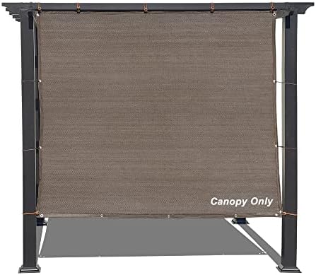 Alion Home Sun Shade Panel Privacy Screen with Grommets on 4 Sides for Outdoor, Patio, Awning, Window Cover, Pergola (10' x 7', Mocha Brown) by ALIONHOME