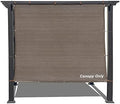 Alion Home Sun Shade Panel Privacy Screen with Grommets on 4 Sides for Outdoor, Patio, Awning, Window Cover, Pergola (12' x 12', Mocha Brown) by ALIONHOME