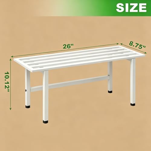 Dipion 2 Pack Metal Plant Stands Outdoor Indoor,1 Tier Plant Bench,White - Image 6