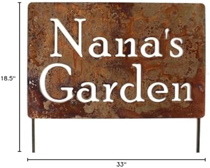 Family Name Gift Garden Stake 20 to 33 Inches Tall (Nana's Garden, XL 33" Tall) - Image 4