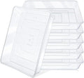 Greaner 14 Inch of Plastic Plant Saucer, 6 PCS Durable Plant Trays for Indoors, Square Plant Water Dray Tray, Plant Water Catcher Drip Dishes, Clear Drip Trays for Indoors & Outdoor Plants by GREANER