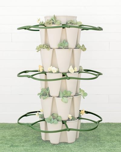 Greenstalk Set of 3 Plant Supports for Growing Tomatoes, Cucumbers, Peppers, Eggplant, and Squash Vertically in a Vertical Planter by GreenStalkVerticalGardens