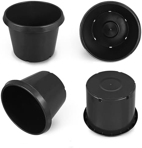 HOSTIC 20 Gallon Flexible Nursery Pots 5 PCS Gallon Pot with Drainage Holes - Image 2