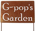 Family Name Gift Garden Stake 20 to 33 Inches Tall (G-Pop's Garden, XL 33" Tall) by Unknown