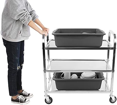4-Pack 22 L Plastic Utility Bus Tub, Commercial Wash Tub Bus Box - Image 4