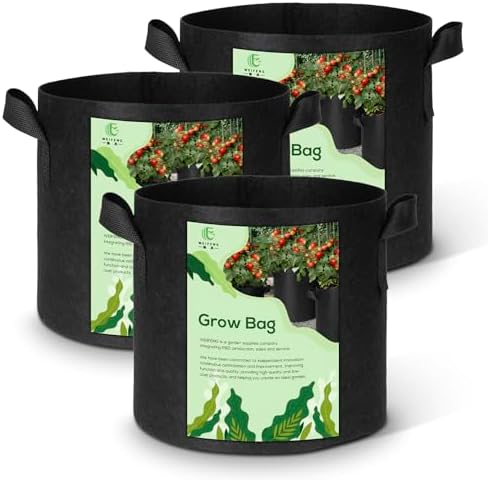 WEIFENG 3-Pack 30 Gallon Grow Bags, Extra Large Heavy Duty Fabric Pot for Very Large Trees, Commercial Gardening by WEIFENG