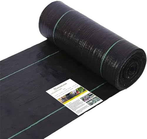 Driveway Fabric Weed Barrier Landscape Fabric Heavy Duty Garden 6ft x 300ft Landscaping Fabric Outdoor Weed Mat Weed Control Gardening Mat Geotextile Fabric by Yardhelper