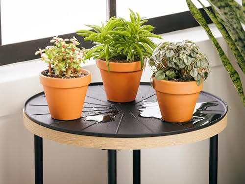 WeatherTech 15" Plant Mats/Coasters - for Floor Protection from Planter Spills, leaks and Soil (8A15CST2PKTN)- Tan (2-Pack) - Image 6