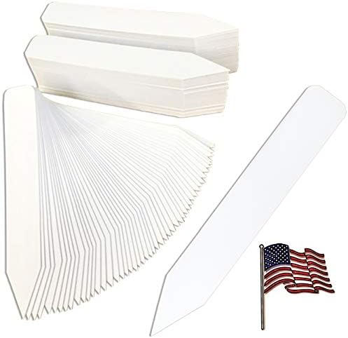 4" x 5/8" White Premium Pot Stakes - 4,000 Pcs - Plastic Plant Tags Markers and Labels - Nursery Garden Tree Labels Waterproof Writeable | Made in The USA | by Tagkrafters