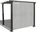 Alion Home Sun Shade Panel Privacy Screen with Grommets on 4 Sides for Outdoor, Patio, Awning, Window Cover, Pergola (14' x 4', Smoke) by ALIONHOME