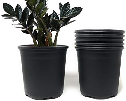 Wholesale Nursery Pot in Bulk 30-Pack 2 Gallon 9 Inch Plastic Planters for Outdoor Indoor Plants Gardening Flower Pots with Drainage Holes Color Black by CottaPlanters