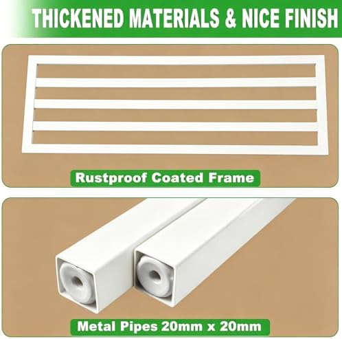 Dipion 2 Pack Metal Plant Stands Outdoor Indoor,1 Tier Plant Bench,White - Image 2