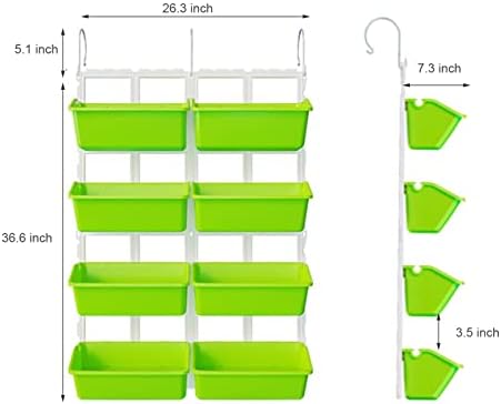 Kaibrite 8 Pockets Vertical Garden Wall Planter Raised Beds Hanging Planter Wall Mounted Flower Beds for Flowers Vegetables Herb - Image 5