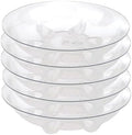 ZZPYXIA 5 Pack Clear Small Tray for Succulent planters Plastic Plant Saucer Sturdy Pot Tray,Plant Water Catcher Clear Thick Plastic Plant Sturdy Saucer Drip Trays for pots (6 INCH) by ZzpYXIA