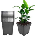 Square Nursery Pots Plant Pots Grow Pots Nursery Container for Planting Soil Plants 3.15 Gallon 10Pcs by Unknown
