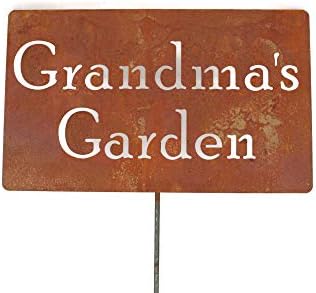 Family Name Gift Garden Stake 20 to 33 Inches Tall (Grandma's Garden, Small 20" Tall) by Unknown