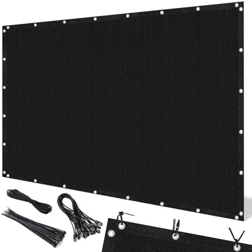 Artpuch 90% Sun Shade Cloth, 8 x 12 FT Pergola Shade Cover Canopy with Grommets, Sun Screen Fabric Tarp for Patio, Outdoor, Garden, Backyard, Black by Artpuch