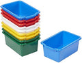 ECR4Kids Scoop Front Storage Bins, Multipurpose Organization, Assorted, 10-Piece by ECR4Kids