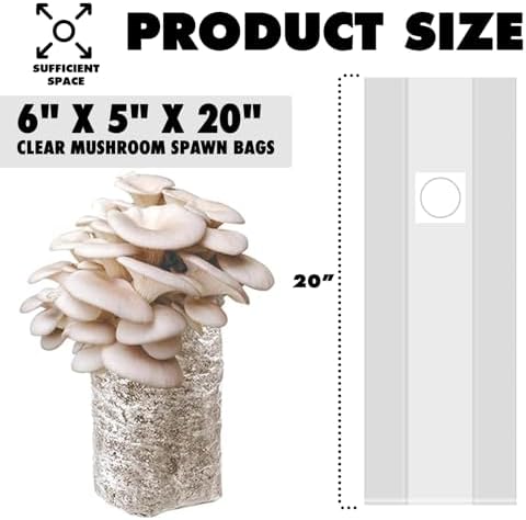 TonGass Autoclavable Mushroom Grow Bag with Microporous Filter Patchs - Image 2