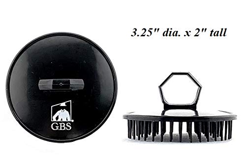 G.B.S Easy to Hold Hair Scalp Shampoo Brush Scrubber, 4 Black, 4 Red, Pack of 8
