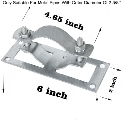 2-3/8"Steel to Wood Fence Brackets,24Pcs Metal Fence Post Brackets - Image 2
