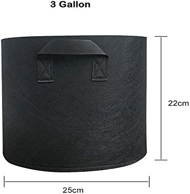 MIFXIN Potato Grow Bags 3 Gallon Vegetable Planter Bag with Handles Nonwoven Fabric Growing Container for Planting Potato Carrot Tomato Onion (2 Pack) - Image 2
