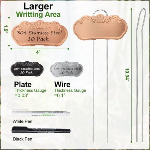 Metal Plant Labels, Waterproof Garden Signs 30 Pack Plant Tags - Image 6