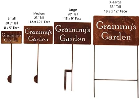 Family Name Gift Garden Stake 20 to 33 Inches Tall (Grammy's Garden, XL 33" Tall) - Image 3