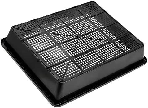 MOUYAT 14 Pack 15 x12 Inch Seed Starter Trays, Plastic Mesh Bottom Growing Trays, Plant Germination Trays for Microgreens, Soil Blocks, Wheatgrass, Hydroponic and Fodder Systems, Black - Image 4