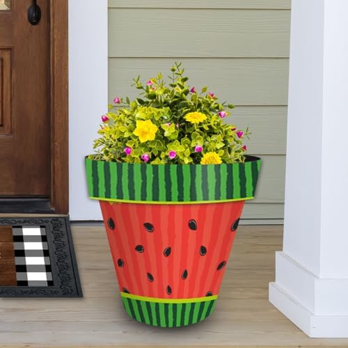 Briarwood Lane Summer Planter 14" x 15" x 15" Watermelon Large for Summer Planter - Image 2