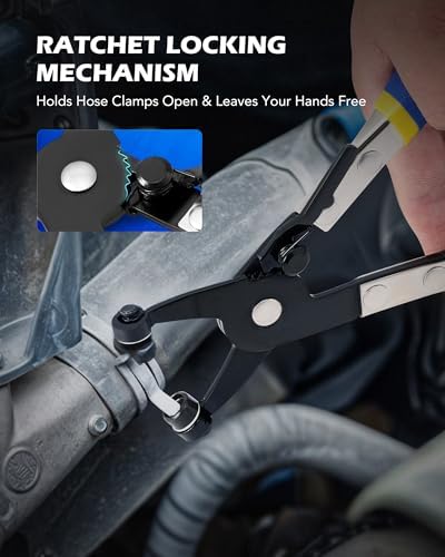 OMT 9pcs Hose Clamp Pliers for Fuel Oil & Water Hoses - Image 4