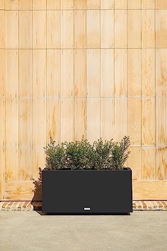 Veradek Block Series Long Box Planter - Rectangular Outdoor Planter - Image 6