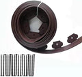 Garden Edging，20ft Landscape Edging with 20 Spikes for Lawn 2 Inch Tall (Brown, 20FT) by YANEYRIE