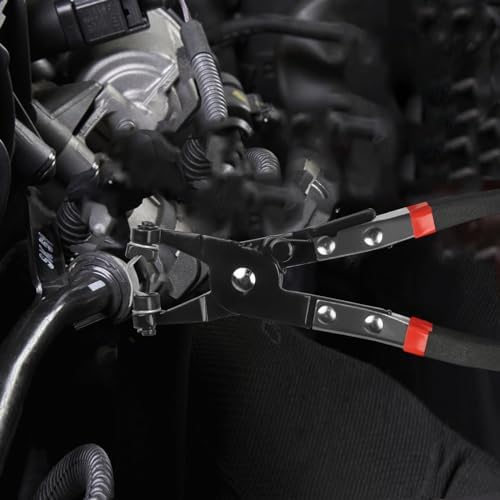 BETOOLL 9pc Hose Clamp Pliers, with Flexible Wire Long Reach Hose Clamp Clic R Type Swivel Jaw and Flat Band Pliers for Coolant Radiator Heater/Water Hose (Black) - Image 6