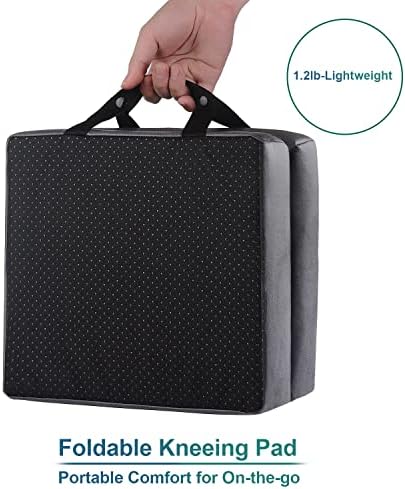 i frmmy Extra Thick Memory Foam Kneeling Cushion Pad- Garden Kneeler for Gardening, Bath Kneeler for Baby Bath, Knee Mat for Work, Extra Large 22x12 Inch, Thick 2.9 Inch (Dark Gray) - Image 4