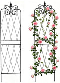 Garden Trellis for Climbing Plants 59inch x15inch Rustproof Metal Vine Trellises for Outdoor Climbing Plants Support Structures A (150cm) 2Pack by SCENDOR