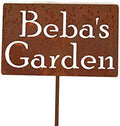 Family Name Gift Garden Stake 20 to 33 Inches Tall (Beba's Garden, Small 21.25" Tall) by Unknown