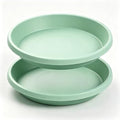 NIMYAU Plastic Plant Saucers 10 Inch Round Pack of 2 Thick Reusable Drip Trays for Indoor Outdoor Plants by NIMYAU