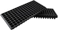 RooTrimmer 10Pcs 128 Cell Seed Starter Trays, Thick Durable Nursery 128 Cell Plug Tray Seedling Flat Plastic Shallow Tray for TD538 1020 Trays (21.26", 11.02", Deep 1.89"), GGBQ128 by RooTrimmer