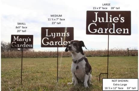 Family Name Gift Garden Stake 20 to 33 Inches Tall (Dad's Garden, XL 33" Tall) - Image 4