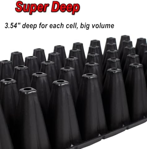 Nothers RooTrimmer 50 Cell, 10pcs-Pack Thick Durable Seedling Plastic Nursery Trays (GGQB50, 10/20) 1 - Image 3