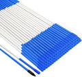 Growsun Driveway Marker 48 inch Blue Fiberglass 5/16 inch Dia Snow Fence Reflective Plow Stakes for Yard Walkways Parking Lots Safety Rods Edge, 25 Pack by Growsun